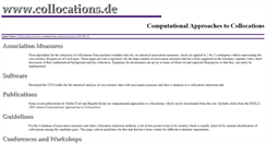 Desktop Screenshot of collocations.de