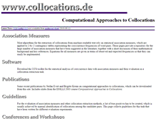 Tablet Screenshot of collocations.de